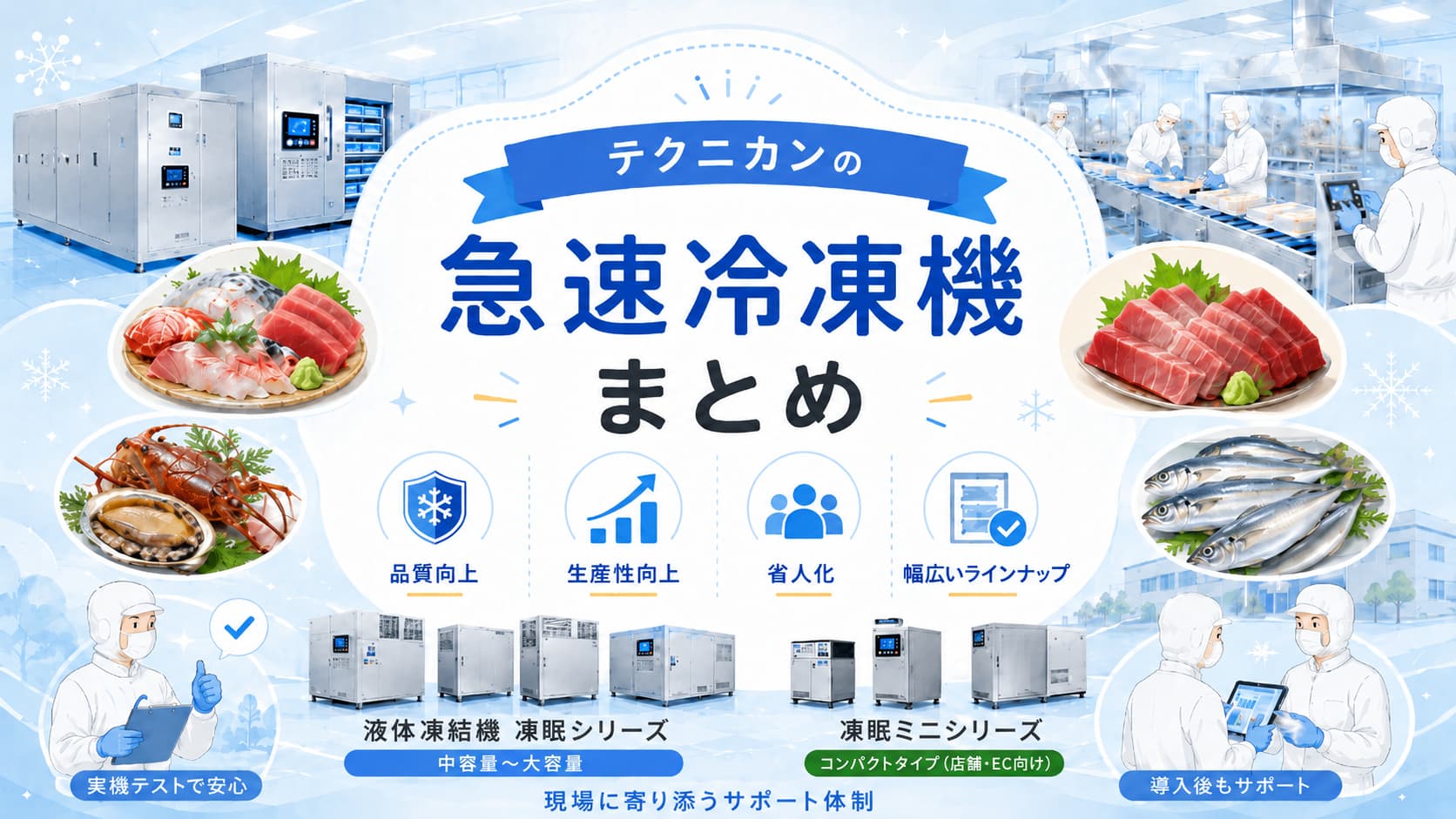 テクニカンの急速冷凍機のまとめ